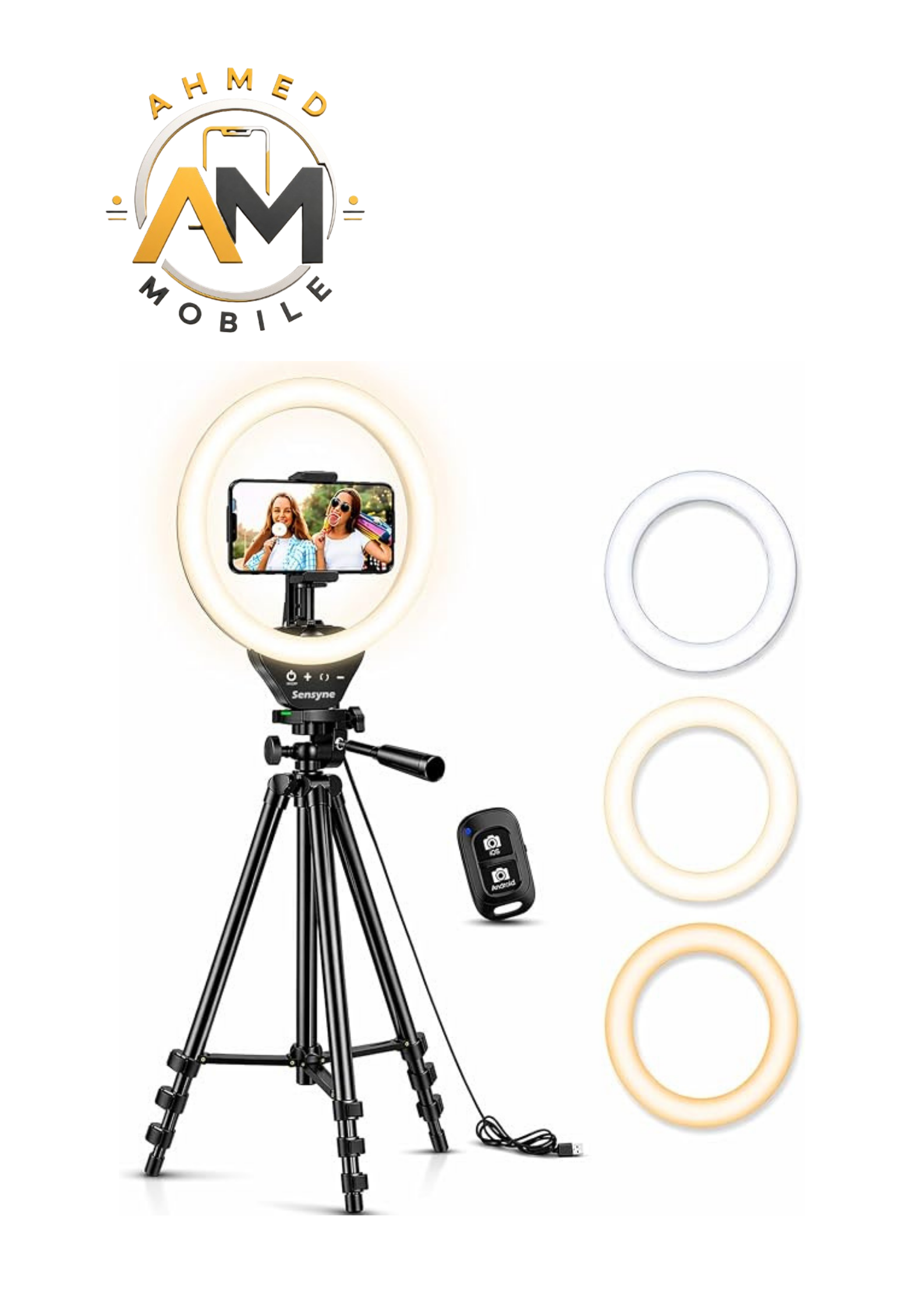 3 colours ring light